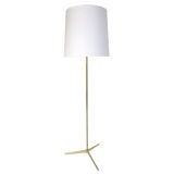 Sculptural Brass Floor Lamp by Paul McCobb for Excelsior