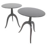 Pair of Tables with Curvaceous Legs designed by Paul Frankl