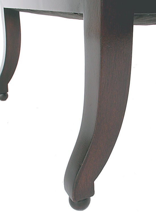 Sculptural Pair of Spoon Back Slipper Chairs circa 1950's 1