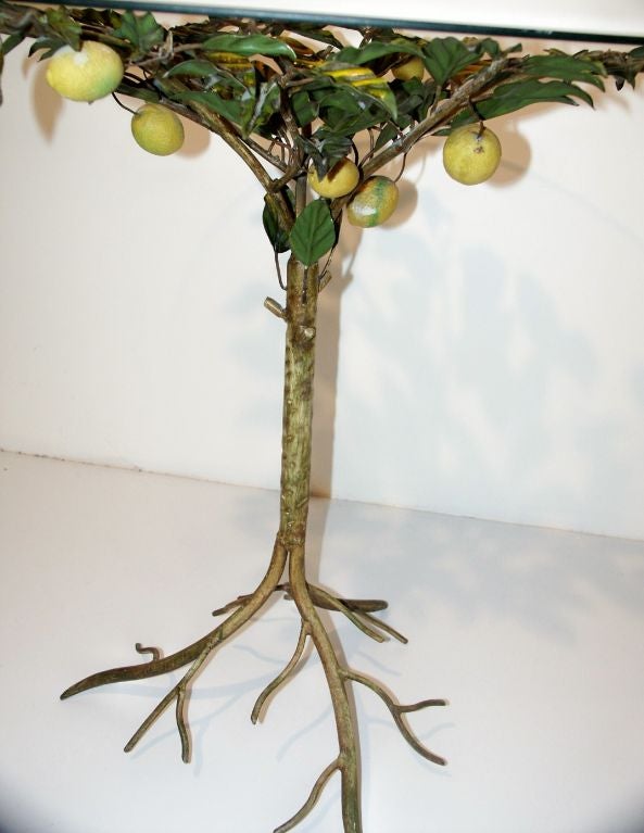 Trompe L'oeil Table in the form of a Lemon Tree
