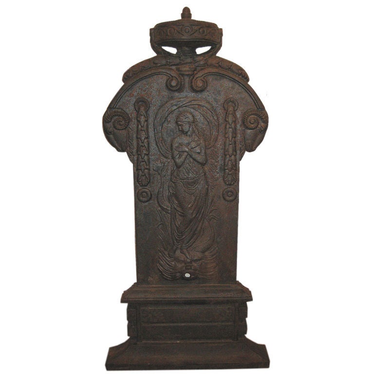 CAST IRON WALL FOUNTAIN For Sale at 1stDibs