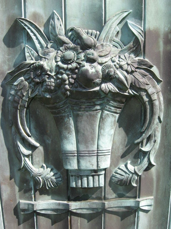 MONUMENTAL CAST BRONZE PANEL