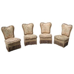 Set of Four French Parlor Chairs