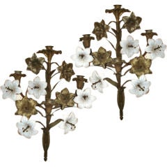 Antique PAIR OF CANDLE SCONCES