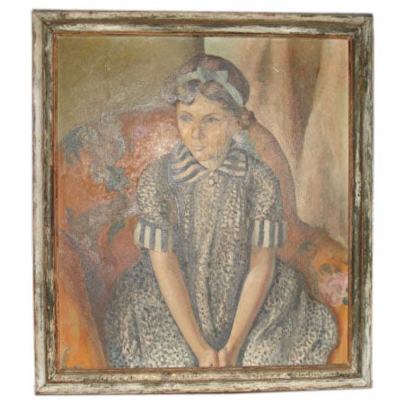 Portrait of Eleanor Morse by Agnes Harrison Lincoln For Sale