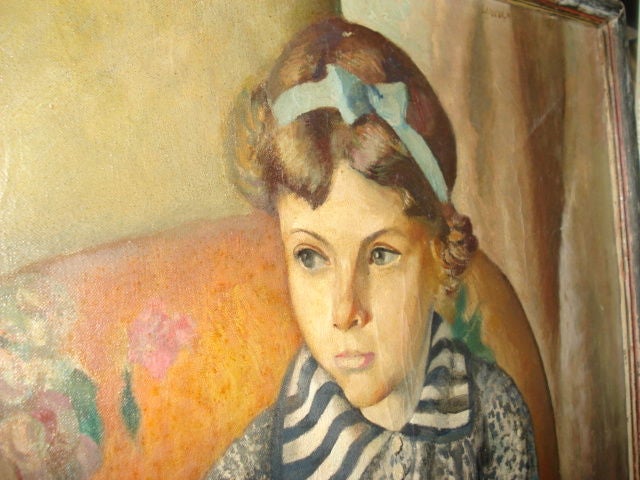 Portrait of Eleanor Morse by Agnes Harrison Lincoln For Sale 1