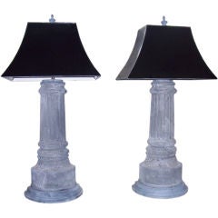 PAIR ARCHITECTURAL LAMPS