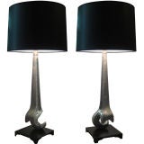 Vintage Pair Of Custom Table Lamps