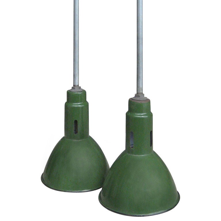 Green Industrial Lights