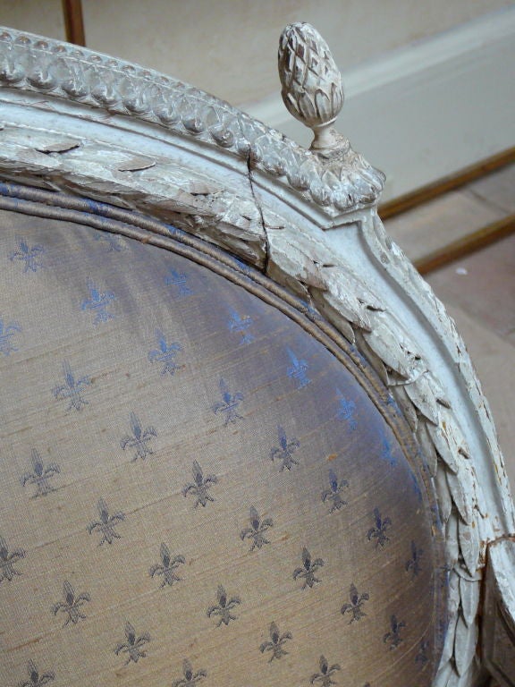 19th Century Louis XVI Style Painted Canapé.