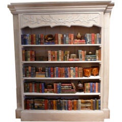 A Large French Provincial Painted Bookcase.