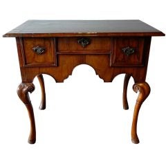 Antique Early 18th Century Queen Anne Period Lowboy.