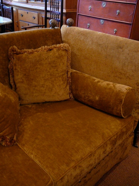 American Pair of Georgian Style Knole Settees.