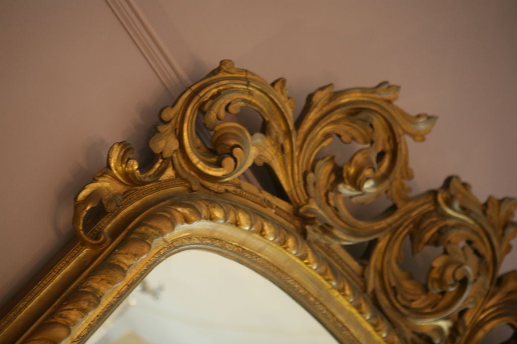 Rococo style <br />
Old-World craftsmanship<br />
Carved Gesso