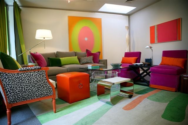 Chrome & Stone Side Table