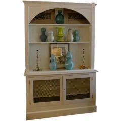 Vintage White-Lacquered Hutch