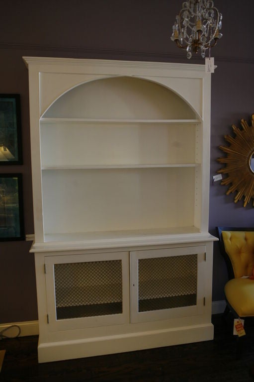 Vintage White-Lacquered Hutch