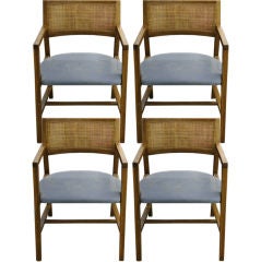 Set of Four Cane-Back Dunbar Chairs