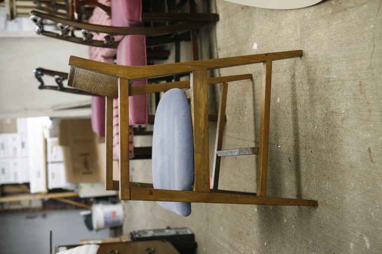 Set of Four Cane-Back Dunbar Chairs