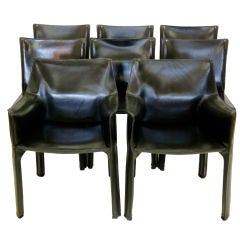 Mario Bellini Set of Eight Cab Chairs