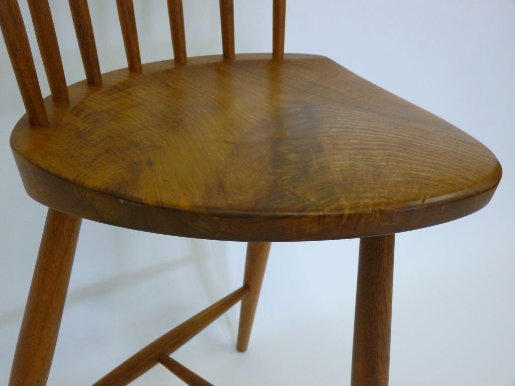 George Nakashima Mira Stool In Excellent Condition In Turners Falls, MA