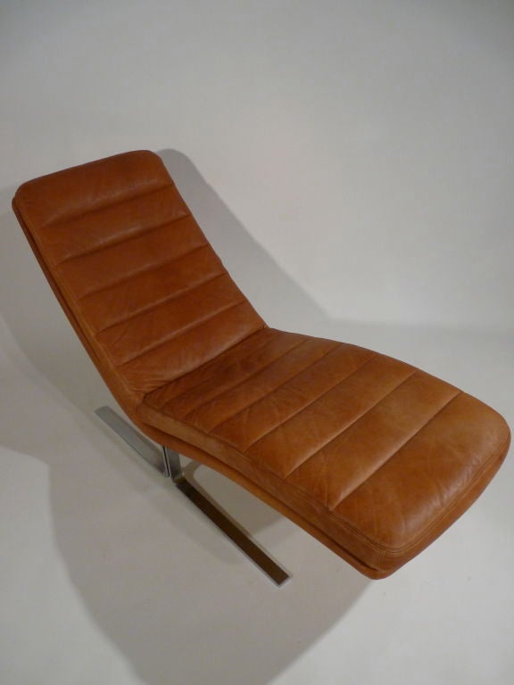 American BRAYTON INTERNATIONAL LEATHER CHAISE LOUNGE