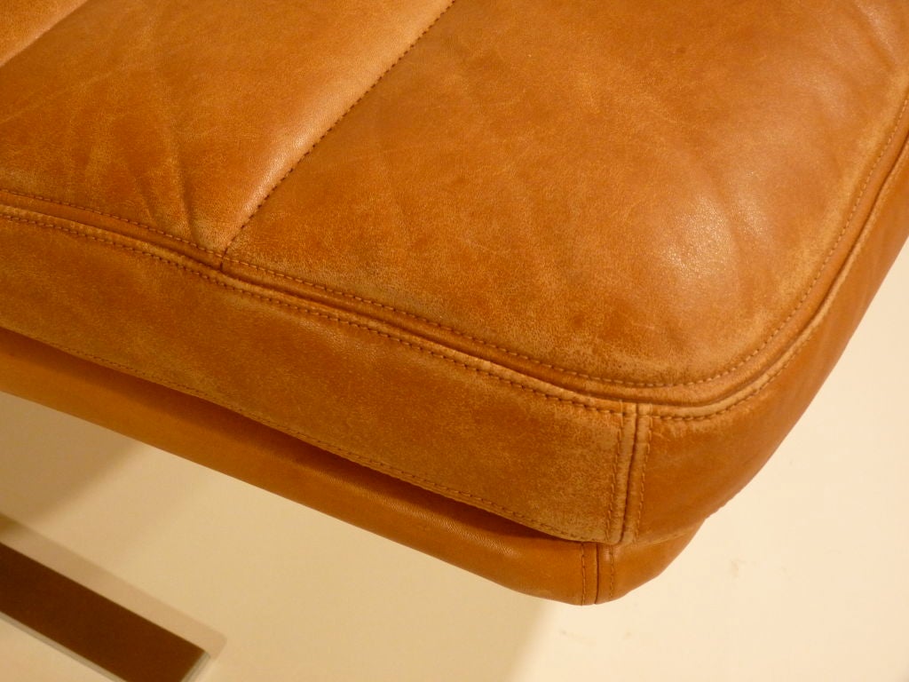 Late 20th Century BRAYTON INTERNATIONAL LEATHER CHAISE LOUNGE