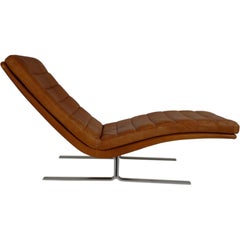 BRAYTON INTERNATIONAL LEATHER CHAISE LOUNGE