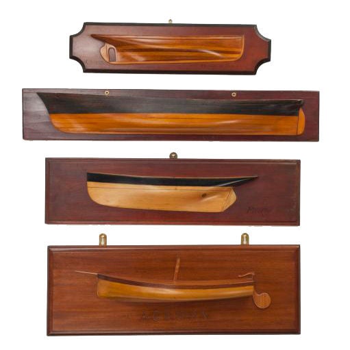 VINTAGE HALF HULL SHIP MODELS
