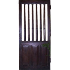 Italian Baroque Period Walnut Door