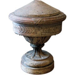 CONTINENTAL TERRACOTTA URN-SHAPED VESSEL