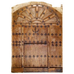 Antique SPANISH OAK DOOR AND SURROUND