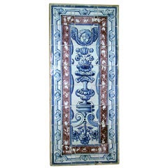PORTUGESE BAROQUE PERIOD TILE PANEL
