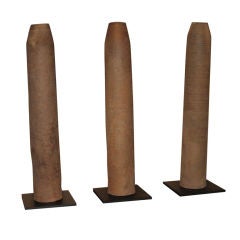 THREE THAI EARTHENWARE AQUEDUCT PIPES