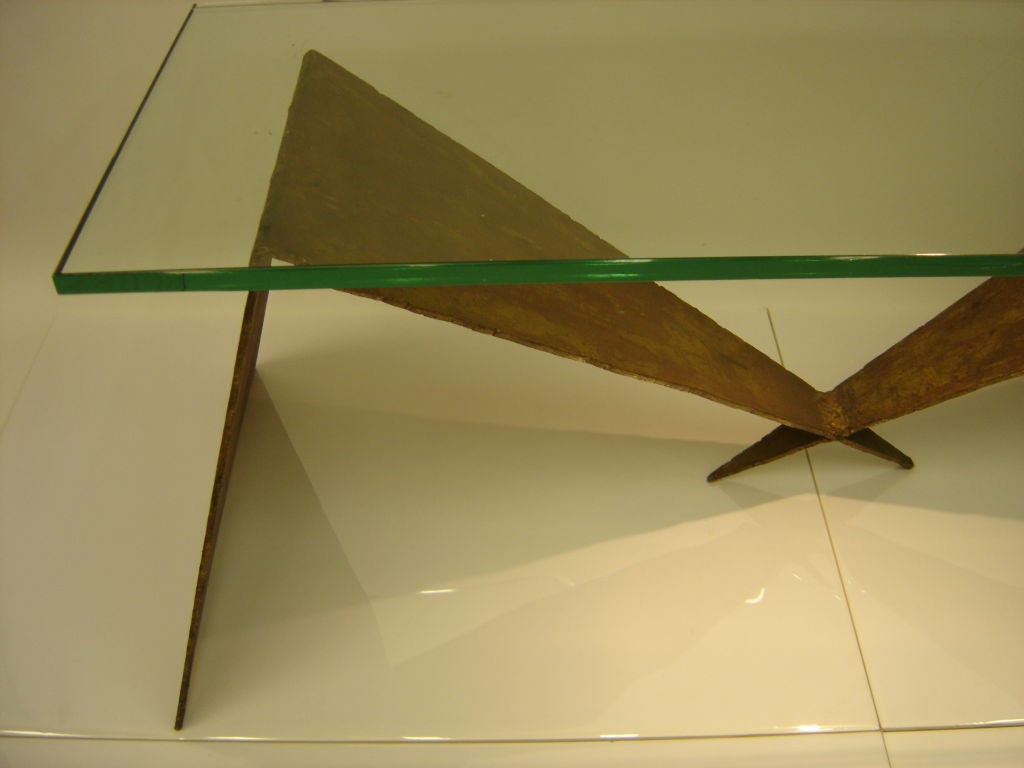 1960's Silas Seandel Gilt Bronze Coffee Table