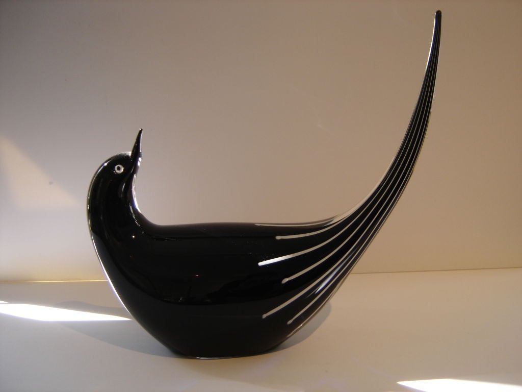 Pair of Murano Glass Birds by Seguso