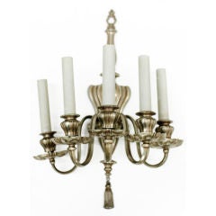 Pair of Cast 5 Arm Sconces