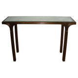 Elegant Console in Gilt Wood and Mirror