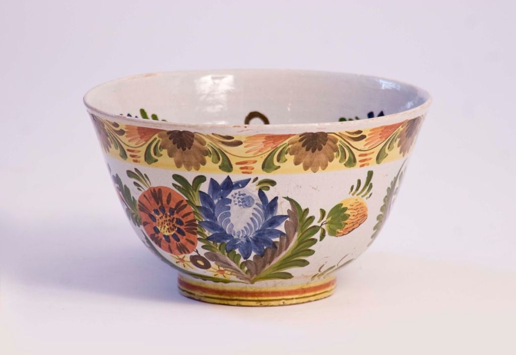 Polychrome Delft Punch Bowl