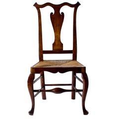 Rare and Desirable Maple Queen Anne Side Chair