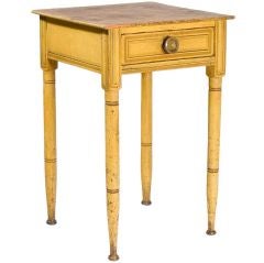 Pine Painted Sheraton One-Drawer Stand