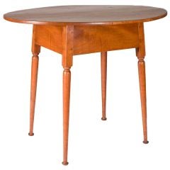 Tiger Maple Queen Anne Tavern Table