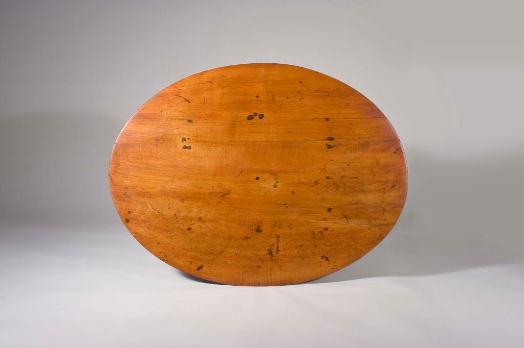 18th Century and Earlier Tiger Maple Queen Anne Tavern Table