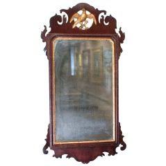 Gilt Mahogany Chippendale Looking Glass
