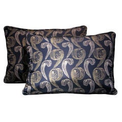 Graphic Silk "Feather" Pillows