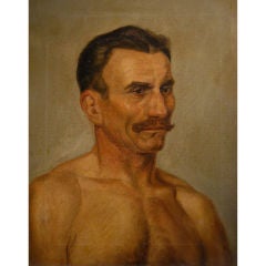 Oil Portrait of a Boxer
