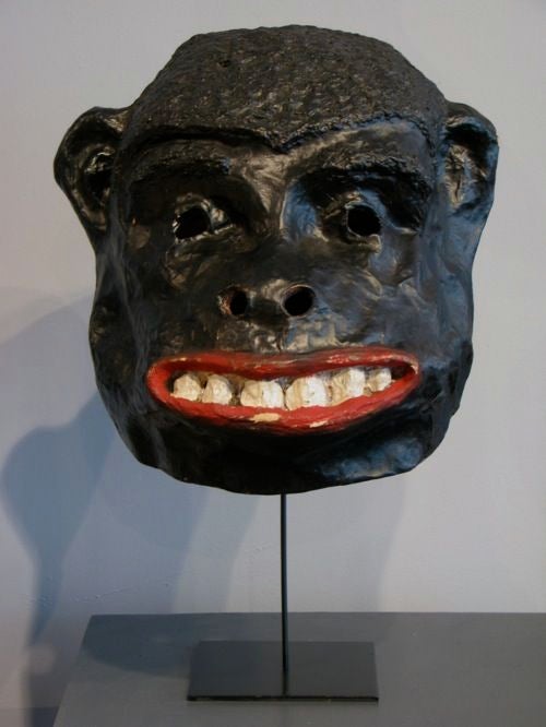 Paper Mache Gorilla Mask 2