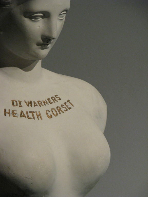 Plaster Dr. Warner Health Corset Display Model
