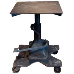 Vintage Industrial Hydraulic Lift Table