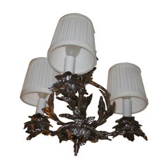 Miniature Three-Arm Chandelier